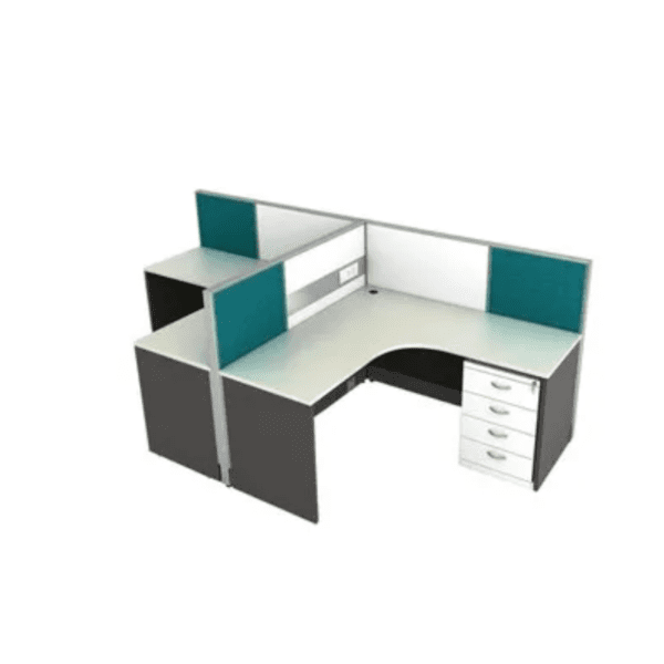 Curve Leaner Workstation ,2 person furniture plus