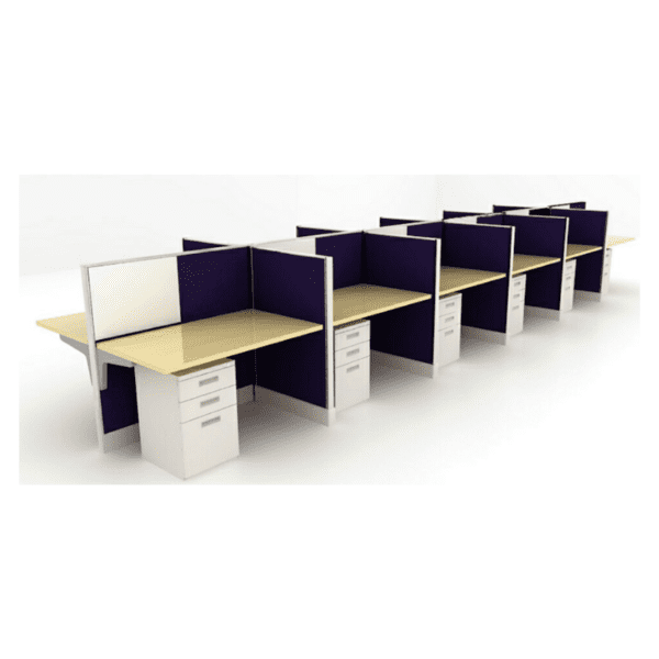 Leaner Workstation , 10 Person Mirror