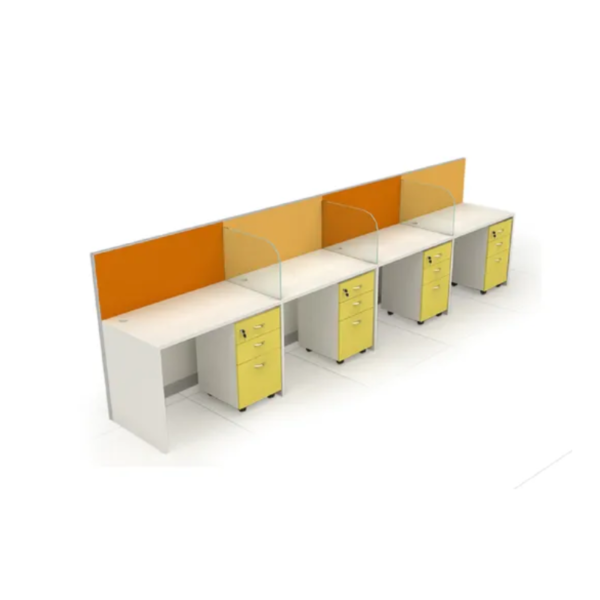 Leaner Workstation , 4 Person furniture plus