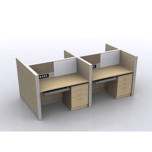 Leaner Workstation , 4 Person Mirror furniture plus