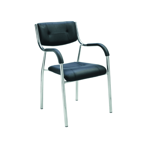Cafeteria Chair With Arm Seat Back Cusion