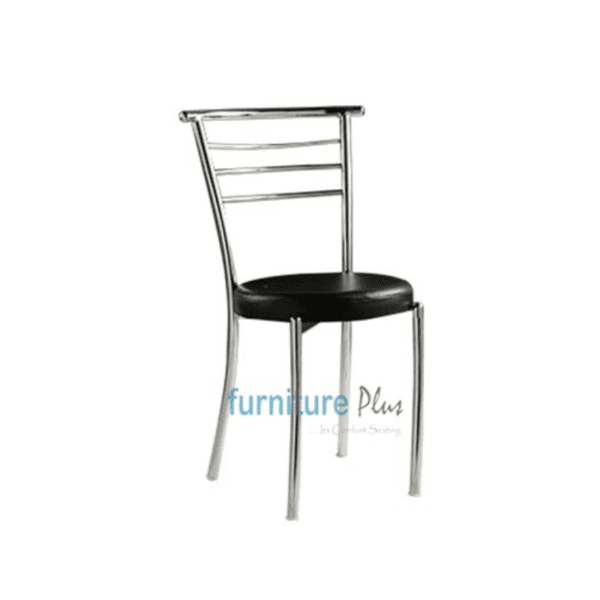 Cafeteria Chair Crome Round Seat Cusion
