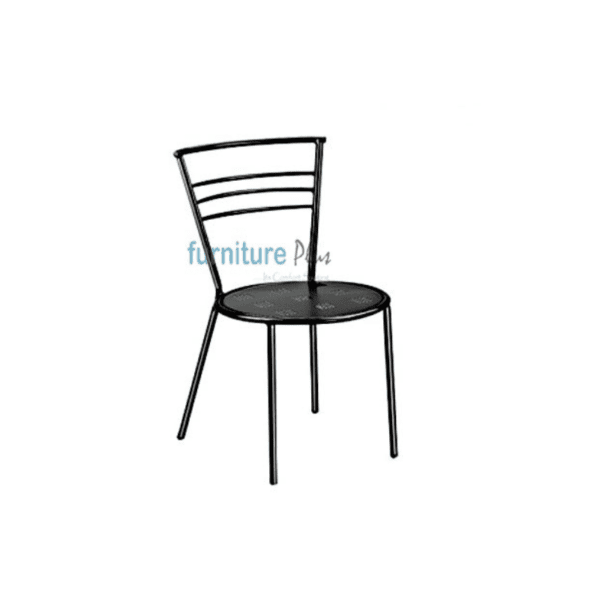 Cafeteria Chair Metal Black