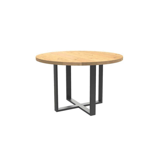 Meeting Table Ply Top Table Round Pipe Frame