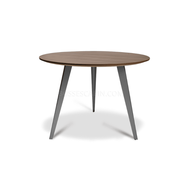 Meeting Table Ply Top Table Round Tapper Pipe