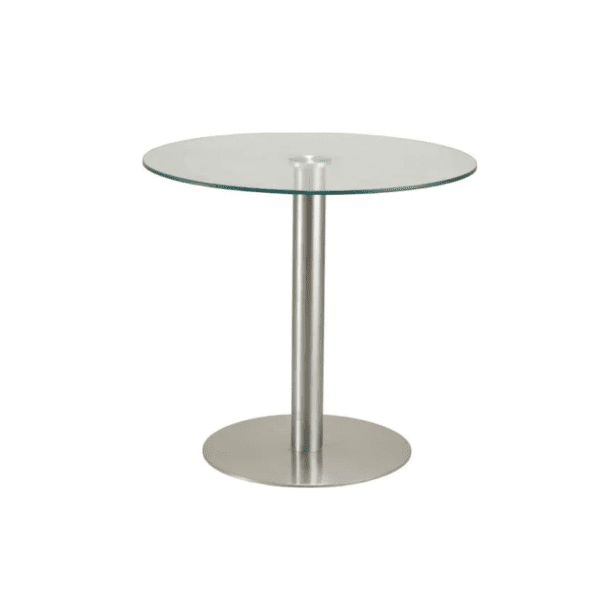 Meeting Table Glass Table Round ss Leg